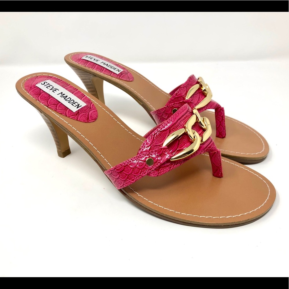 STEVE MADDEN PINK HEEL SIZE 7.5